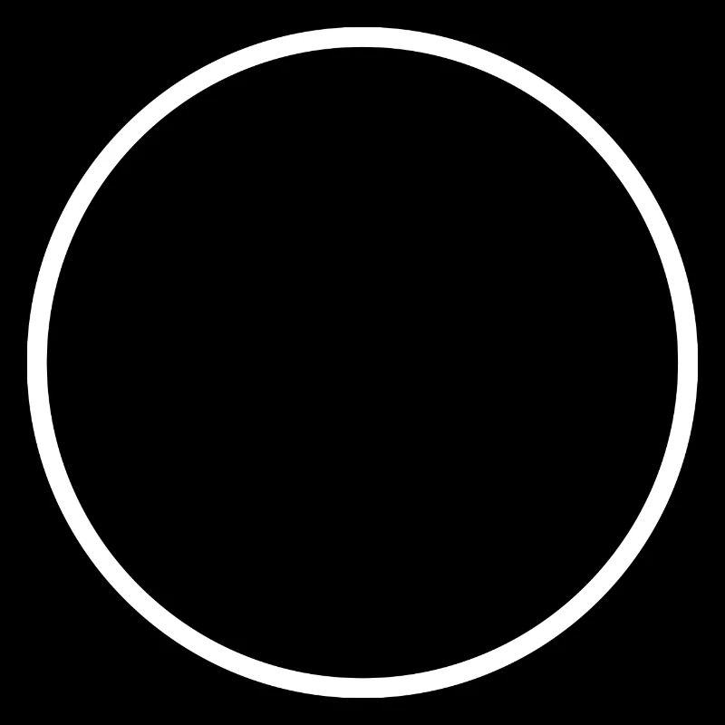 Cercle rond blanc