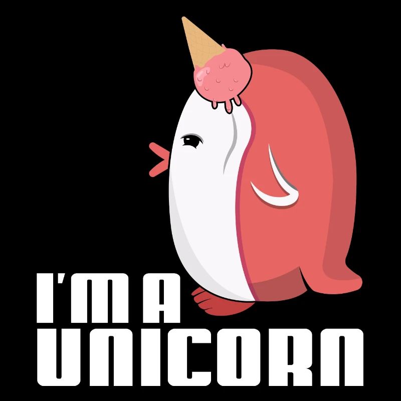 ich bin ein einhorn pinguin i´m a unicorn eishorn
