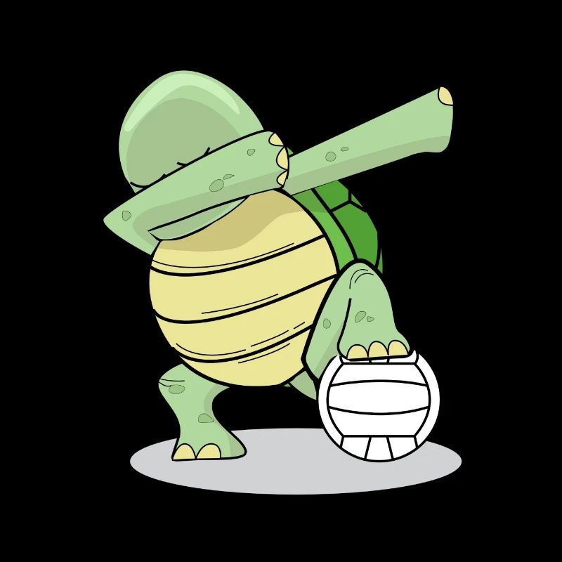 Dapping Turtle Saying Gift Volleyball
