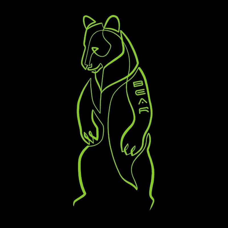 Bär " BÄR " eine Zeile