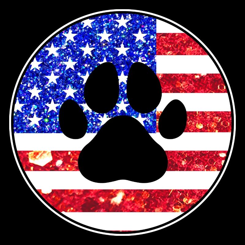 Amerika Pfote Hund 4. Juli USA