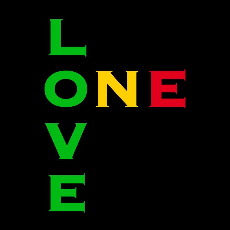 One love - vert jaune rouge