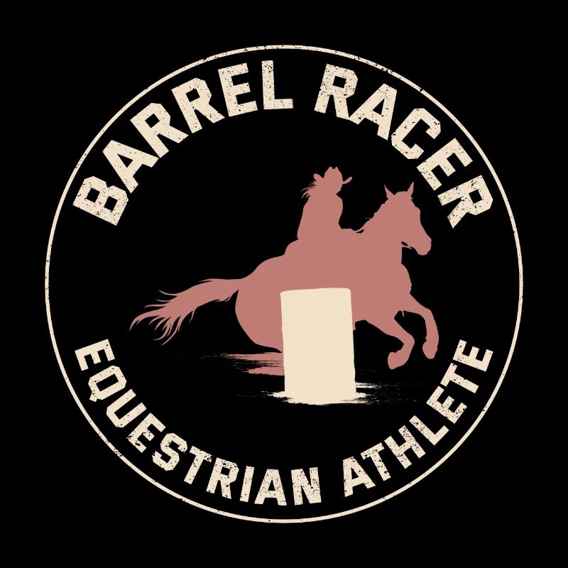 Barrel Racer Racing Équitation Course Rodeo