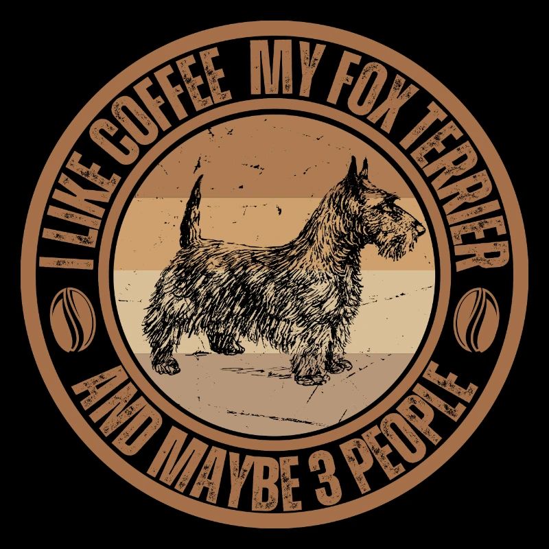 Foxterrier Kaffee Hund Cafe