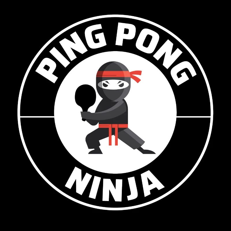 Ping Pong Master Tennis de Table Ninja Warrior Drôle