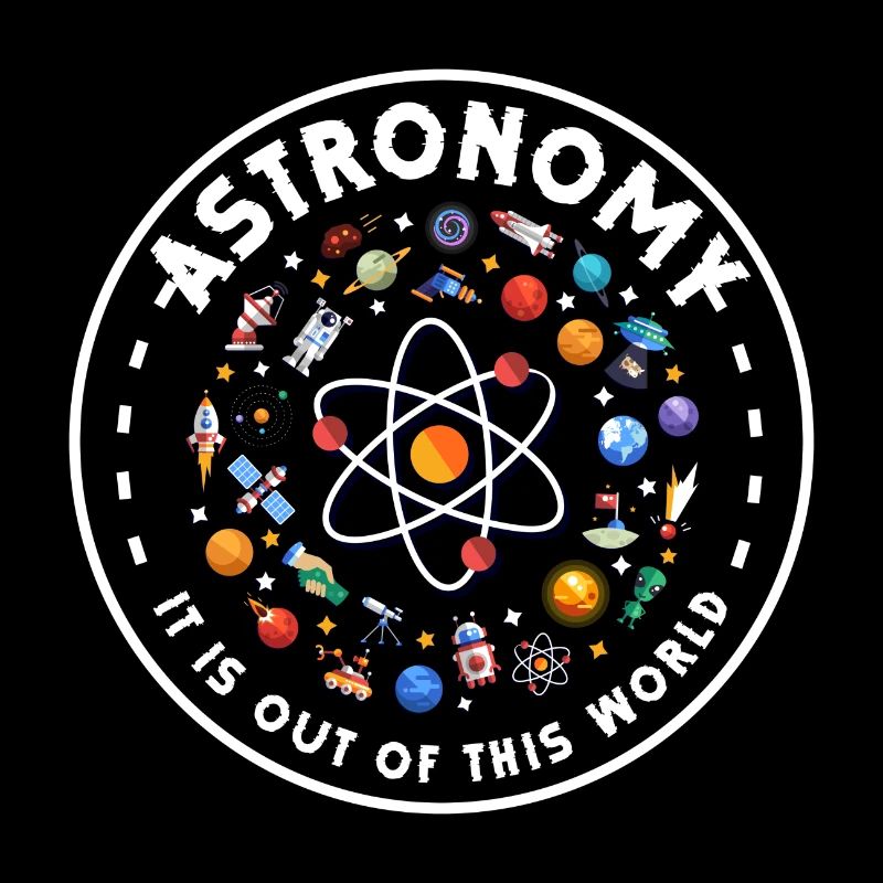 Stars outer space moon rocket