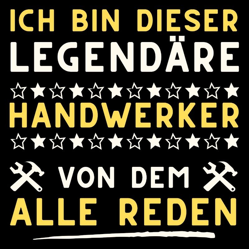 legendäre handwerker spruch geschenk idee