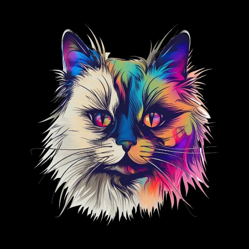 Bunte Birmakatze