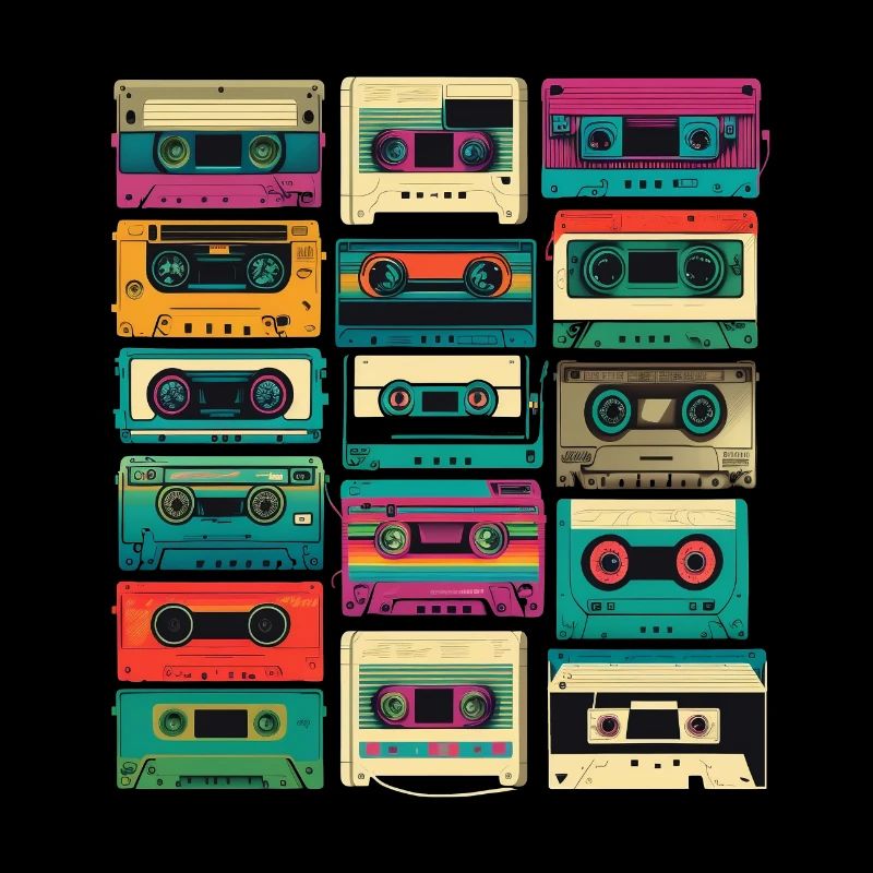 Music cassette retro