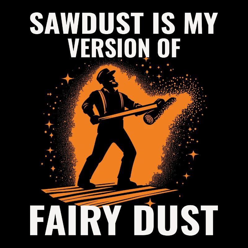 Bûcheron Menuisier Bûcheron Charpentier Sciure de bois