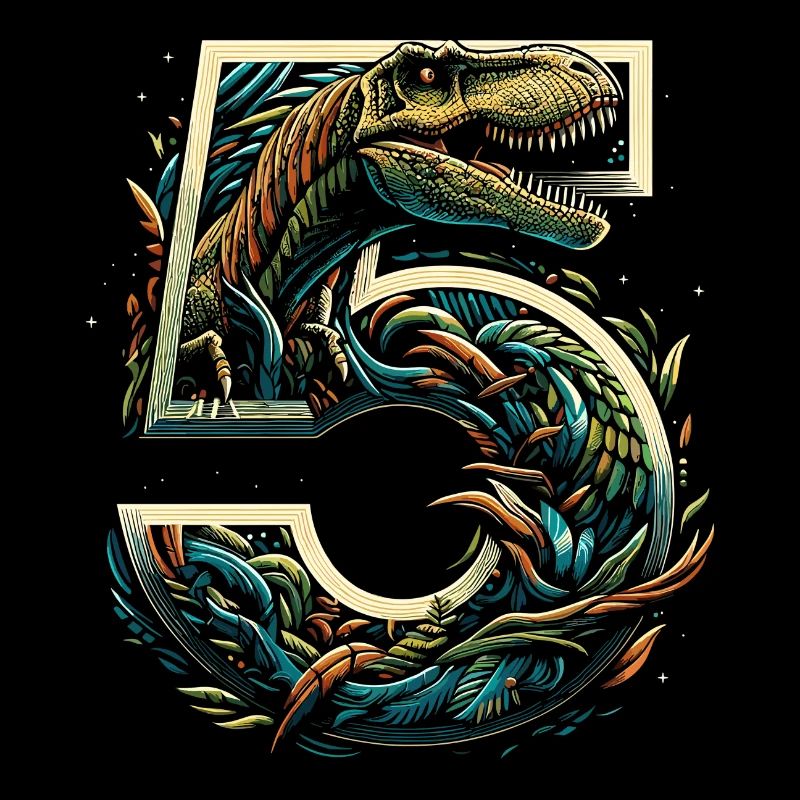5 Jahre T-Rex 5. Geburtstag Geschenk