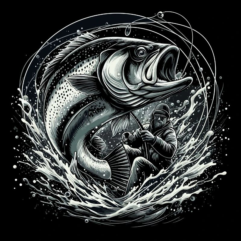 Angeln Angler dynamisch Geschenk