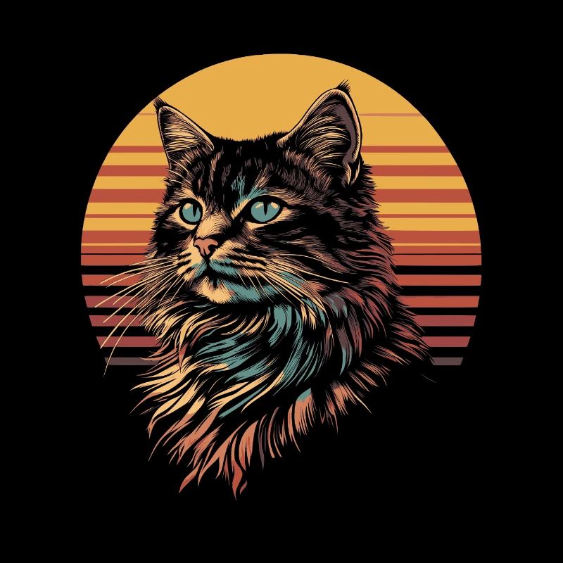Norwegian Forest Cat Vintage
