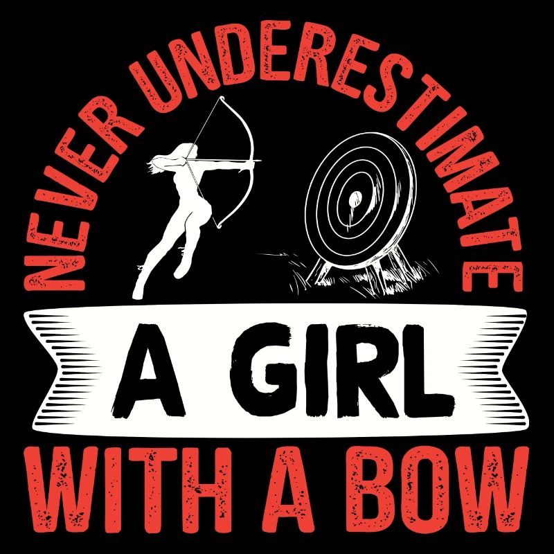 Bogenschießen Bogenschütze Mädchen mit einem Bogen