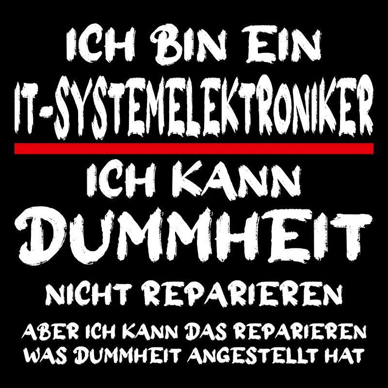 Ich bin ein Systemelektroniker Handwerker Spruch