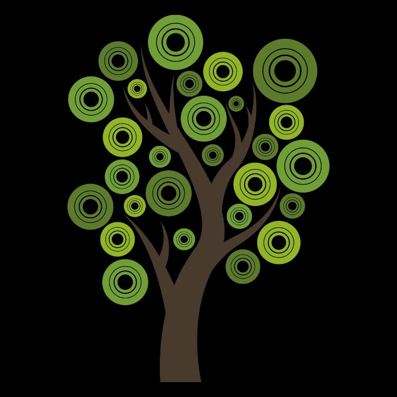 Arbre cadeau nature moderne laisse forêt hipster