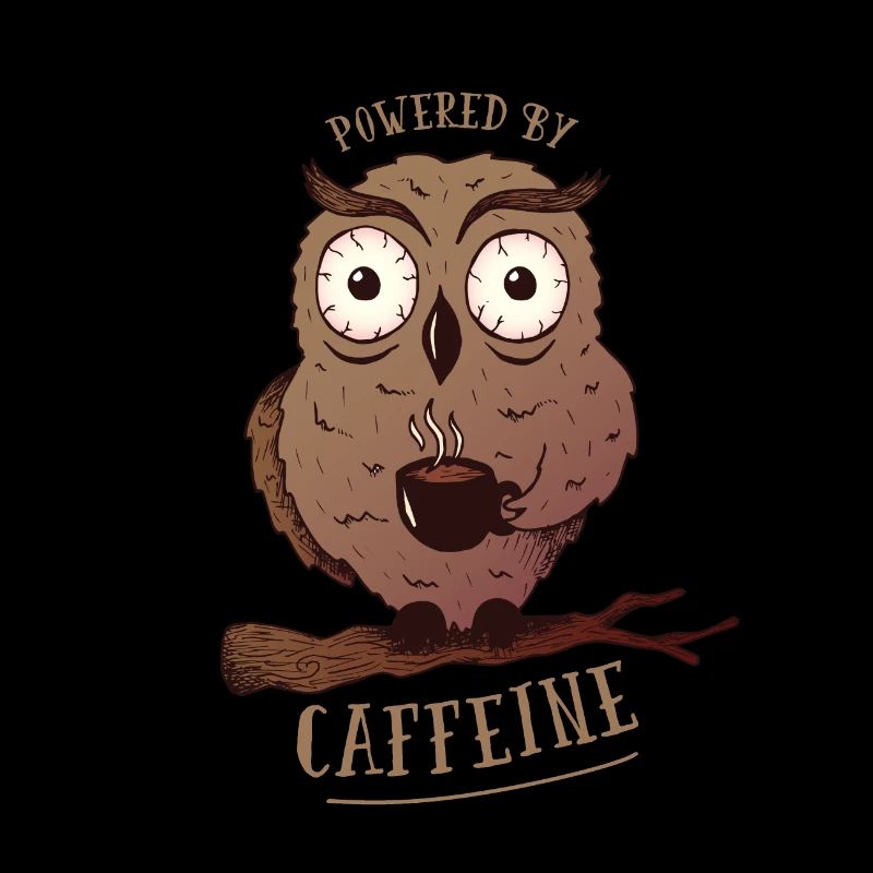 Eule Uhu Kaffee Koffein