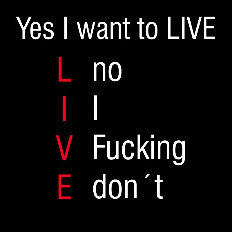 Leben | Internet Meme Schwarzer Humor Geschenkidee