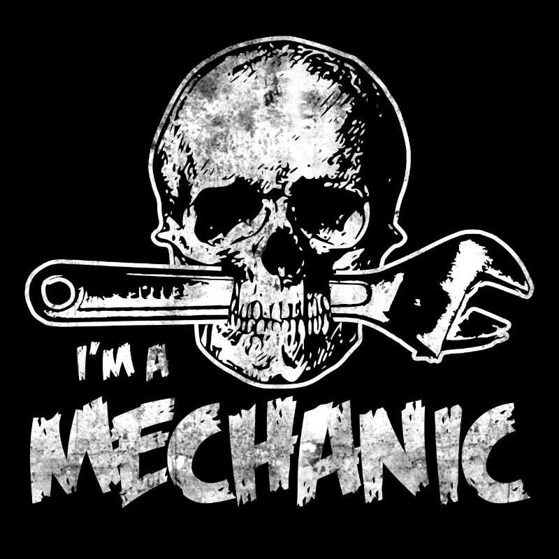 Mechanic mechatronics mechanics skull work