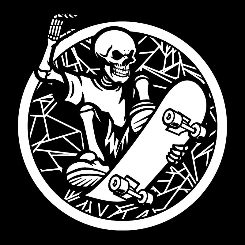 Squelette de skateboard