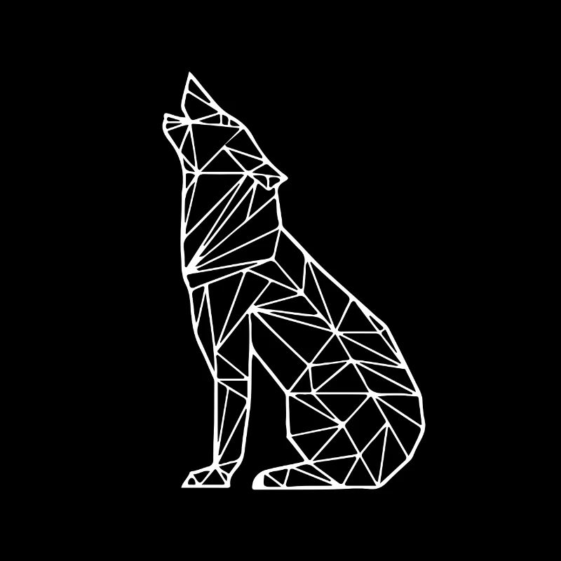 Vector drawing - wolf