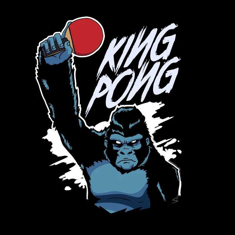 King Pong Table Tennis Gorilla Kong Gift
