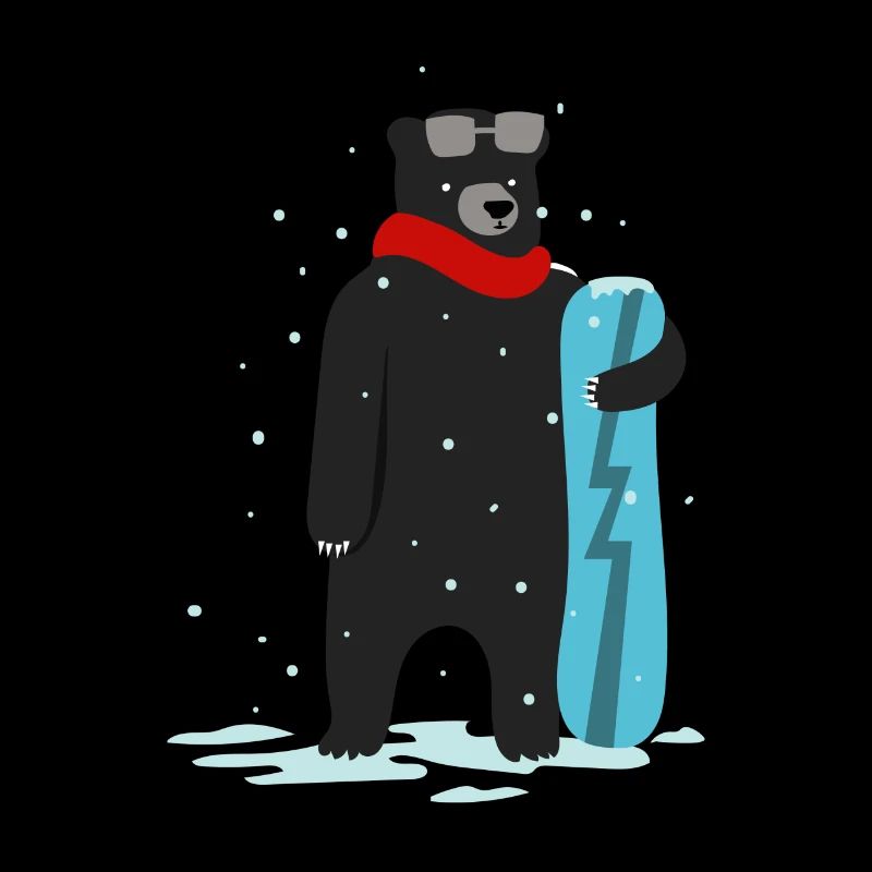 Nette Snowboardfahrt, die Geschenkgeschenkideen zeichnet