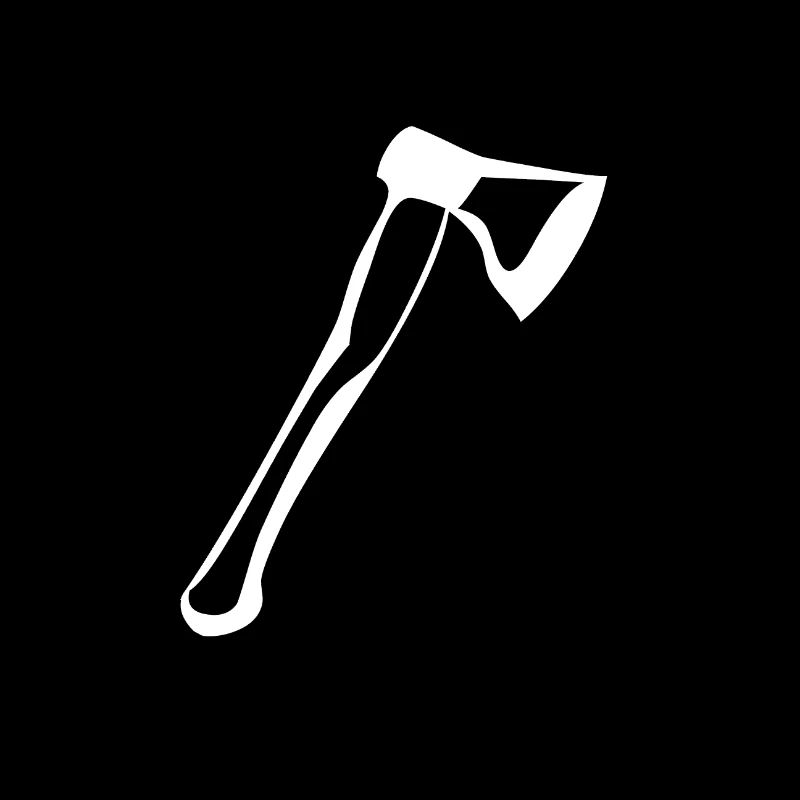 Cutting down the tree with an axe