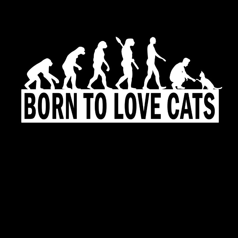 Katze Evolution Katzenliebhaber Geschenk