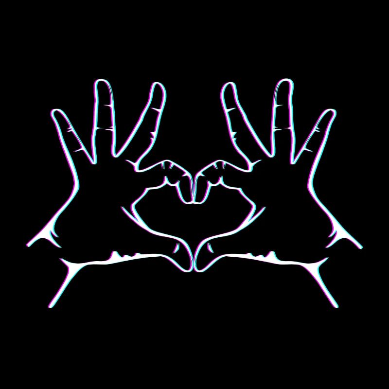 hand heart gesture