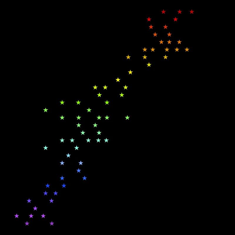 Sterne Regenbogen Sternengalaxie Geschenkidee
