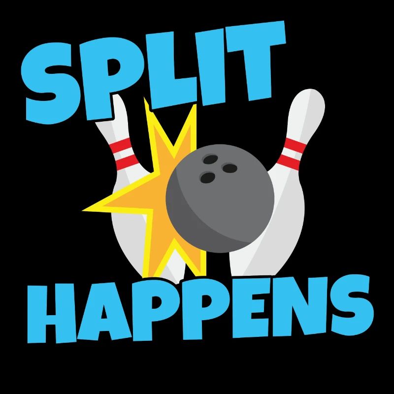 Bowling Split Happens - Sport Ball Geschenk