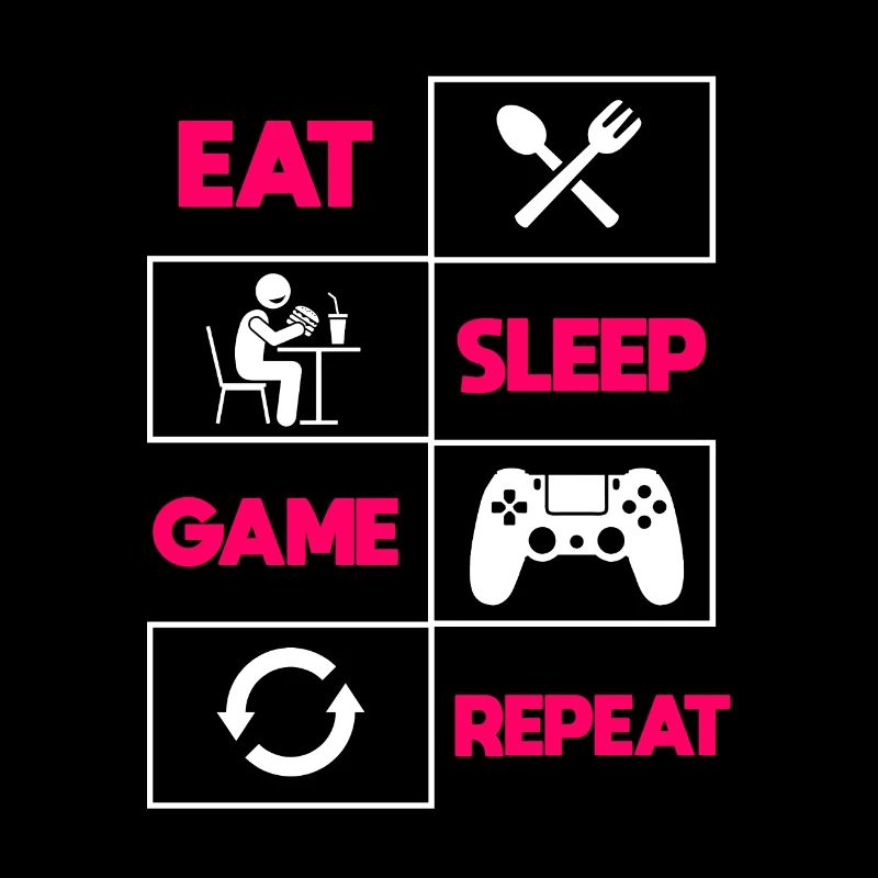 Manger dormir jeu répéter