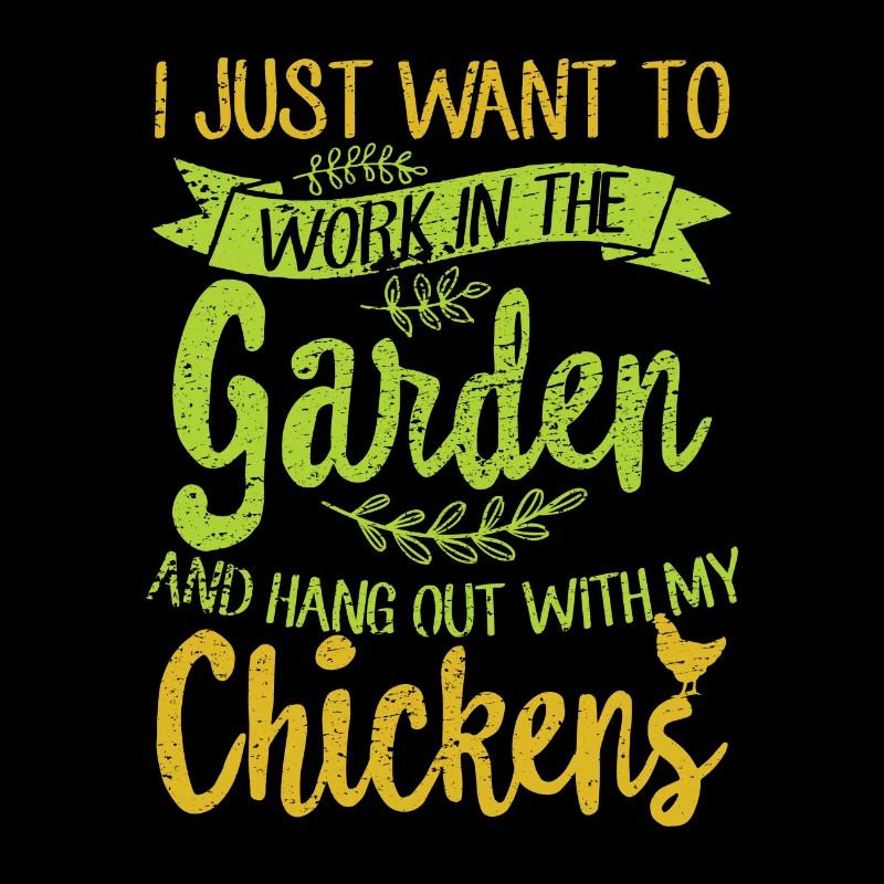 Jardinage et poulets