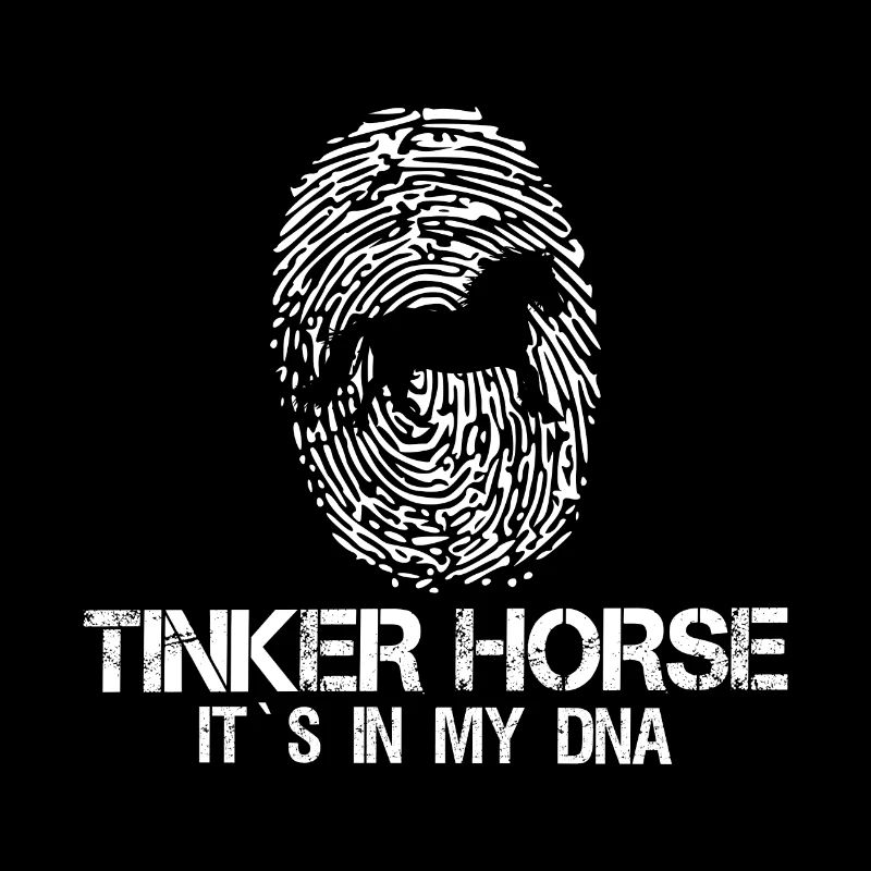 Irish Tinker Pferd DNA Spruch Geschenk Idee