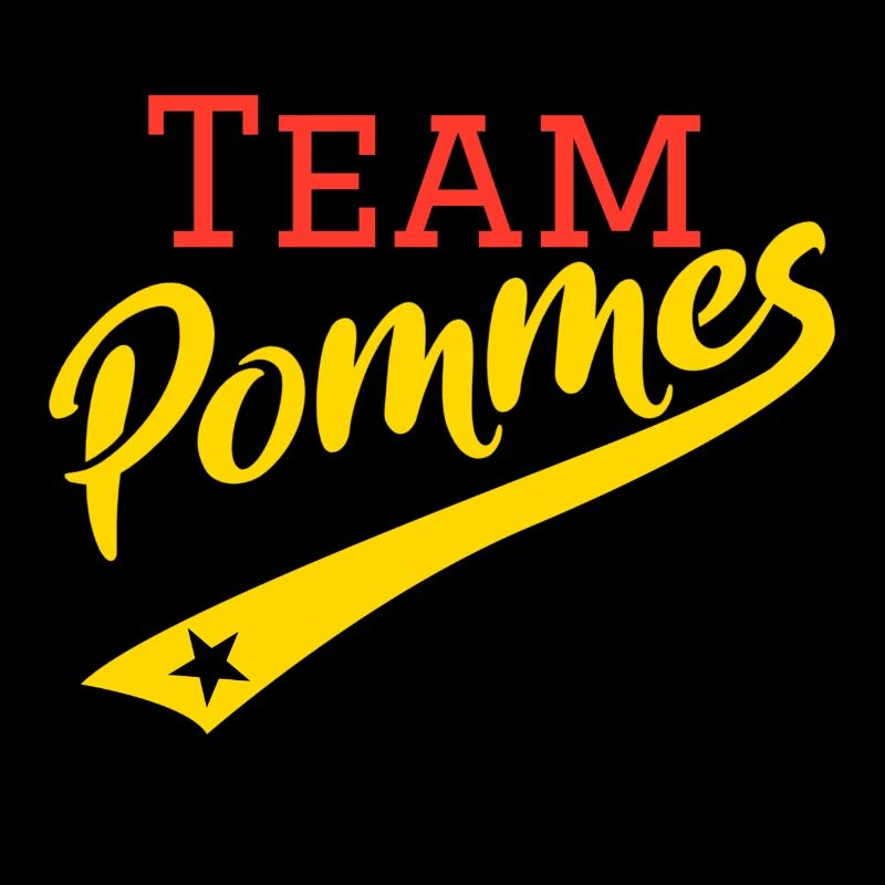 Frites d'équipe | rétro | vintage avec étoile