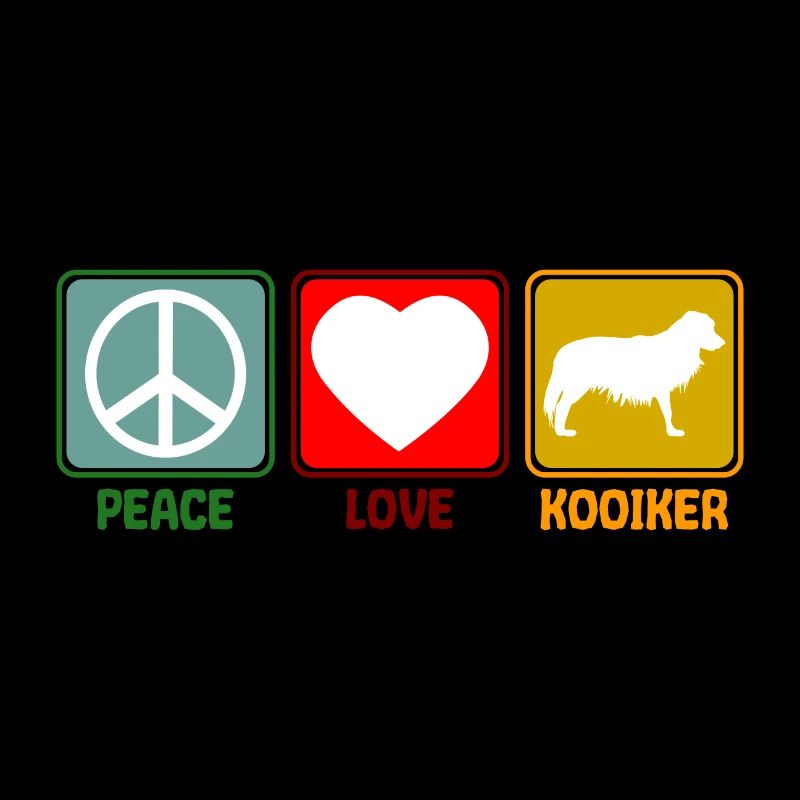 Cooïiker cooïiker Peace Love Proverbe Rétro