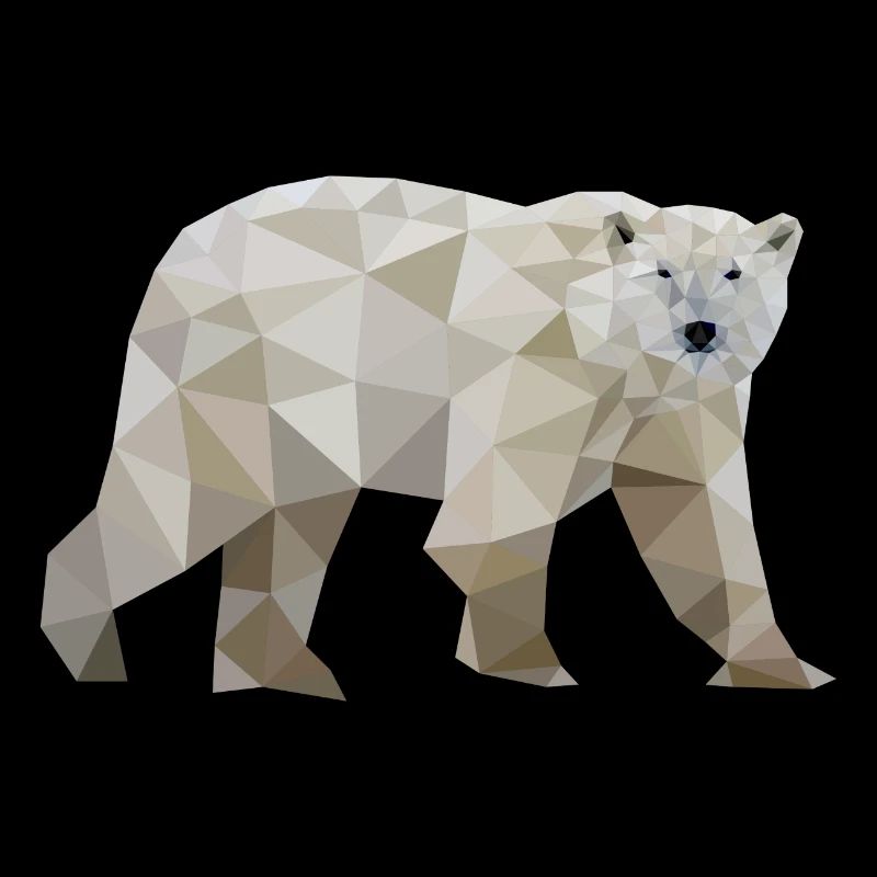 eisbär polygon polarbär