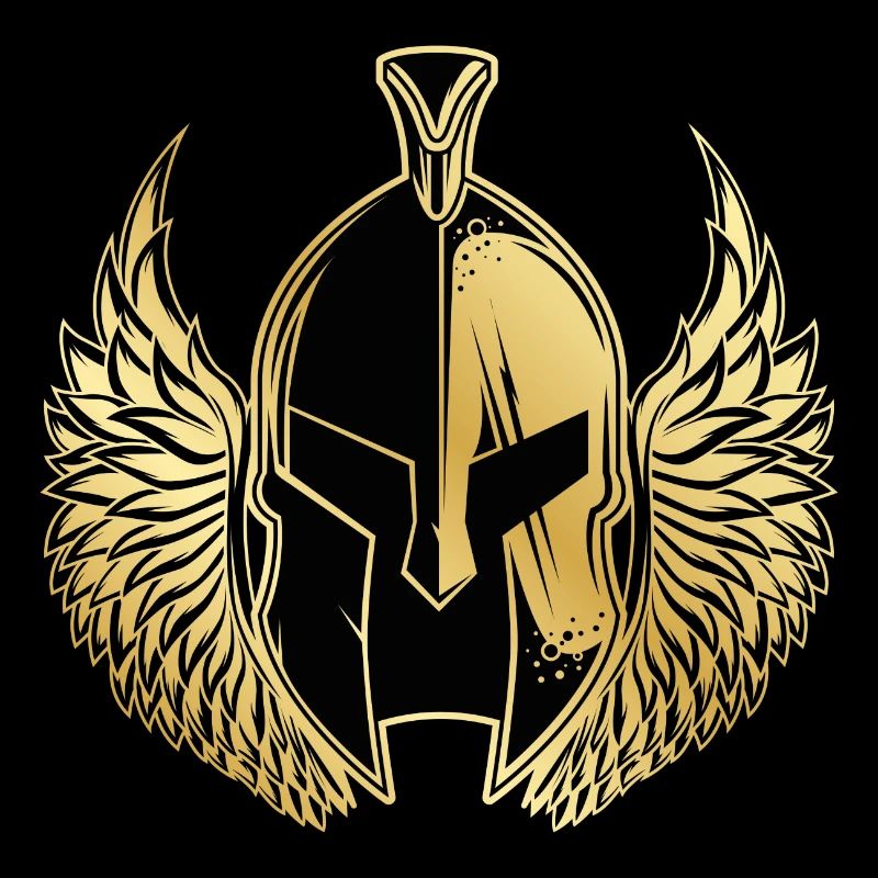 Casque de combat Spartan Gold Wing