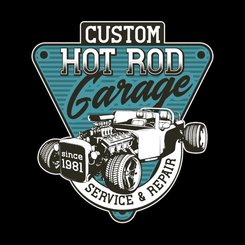 Hot Rod - Voitures de course classiques - sombre
