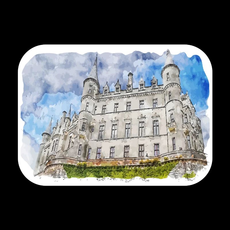 Ecosse Royaume-Uni Aquarelle Dessin Dessin Illustration