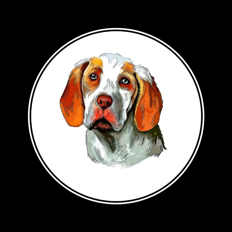 Ariege Pointer Hund Aquarell Kunst Illustration