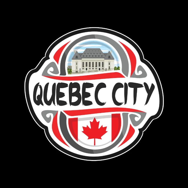 Québec Canada Drapeau Voyage Souvenir Badge Stam