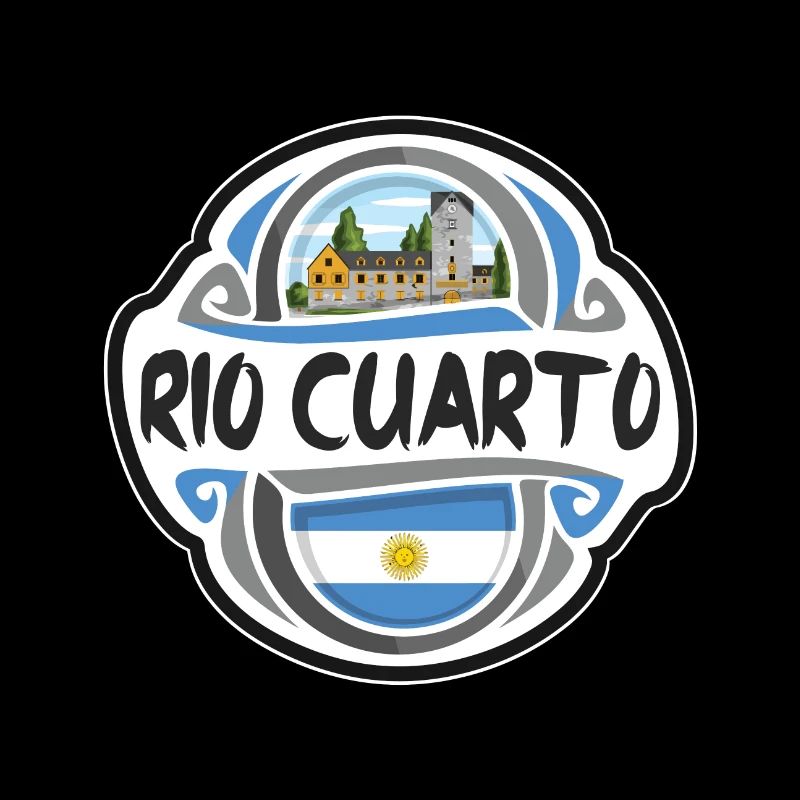 Rio Cuarto Argentinien Flagge Reise Souvenir Abzeichen St