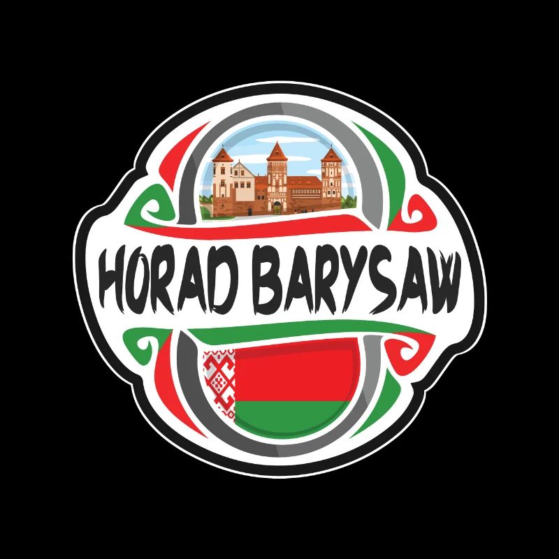 Horad Barysaw Biélorussie Drapeau Voyage Souvenir Badge S
