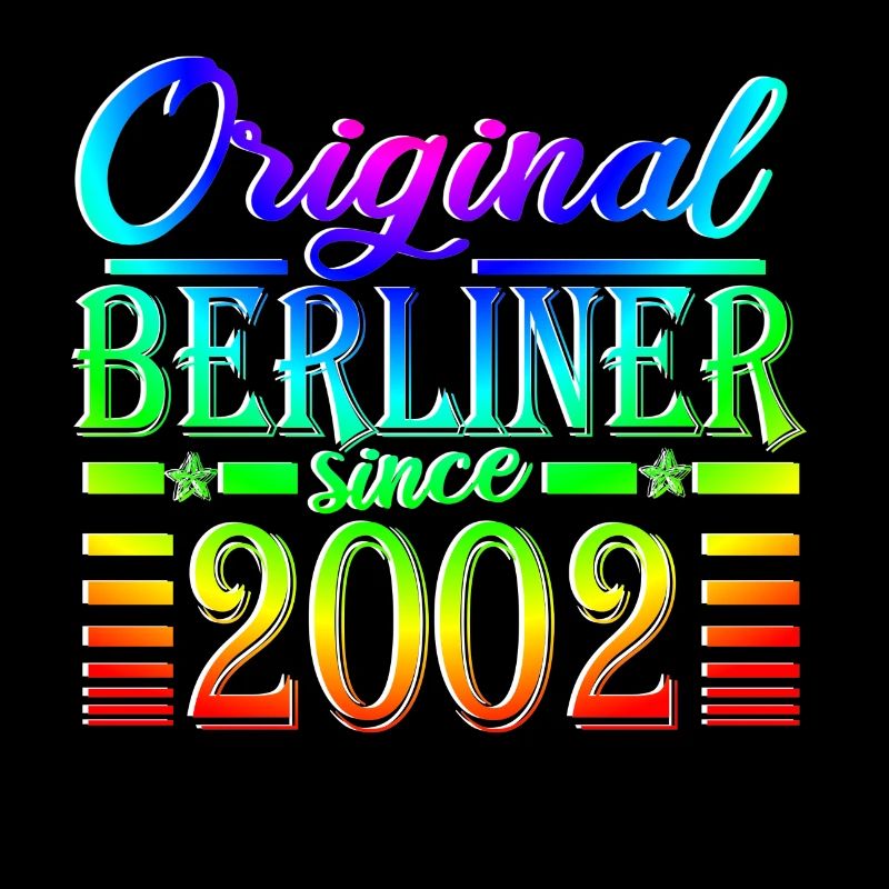 berliner original since 2002 bunt Regenbogen