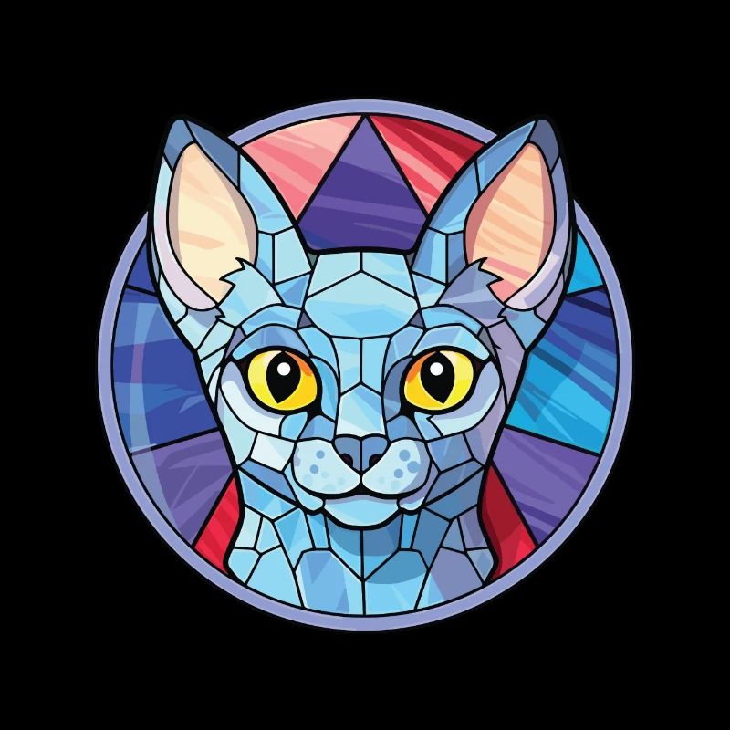 Korat Cat Cat Breed Illustration aquarelle colorée