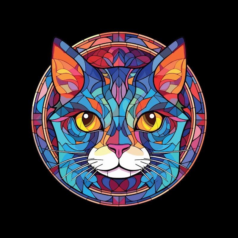 Ussuri Cat Breed Illustration aquarelle colorée