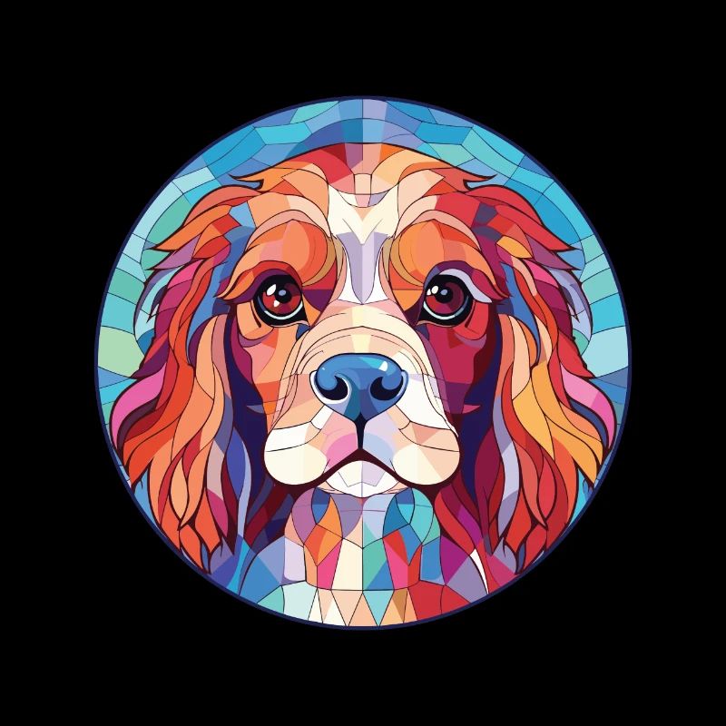 Cavalier King Charles Spaniel Hunderasse Aquarell