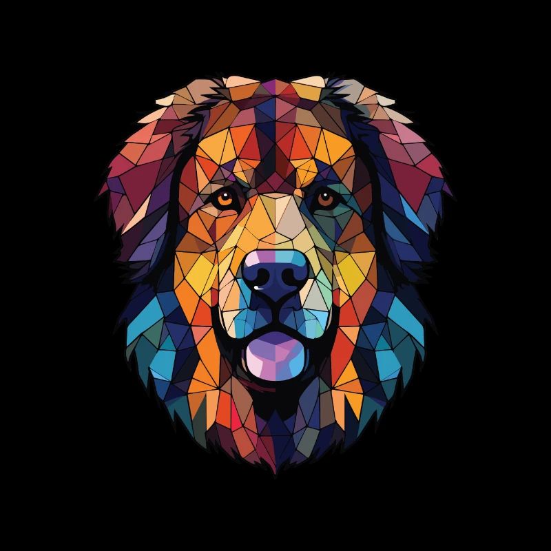 Estrela Sennenhund Rasse Aquarell Illustration